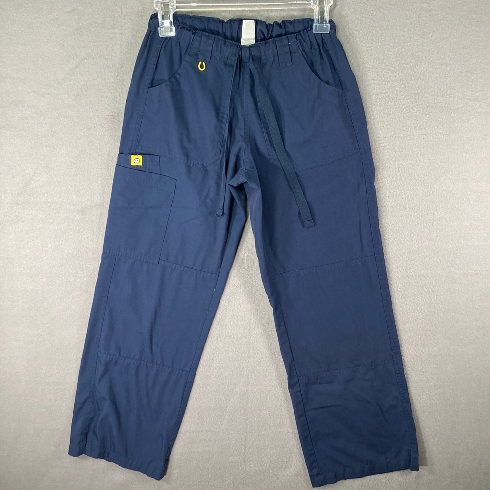 Life Is Good Womens XSP Petite Blue Drawstring Utility Pants‎ Casual